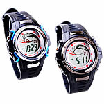 Dive Watch, Zinc Alloy, with Silicone, platinum color plated, LED cadmium free, 32mm, 18mm Approx 9 Inch 