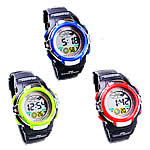Dive Watch, Zinc Alloy, with Silicone, platinum color plated, LED cadmium free, 32mm, 20mm Approx 9.8 Inch 