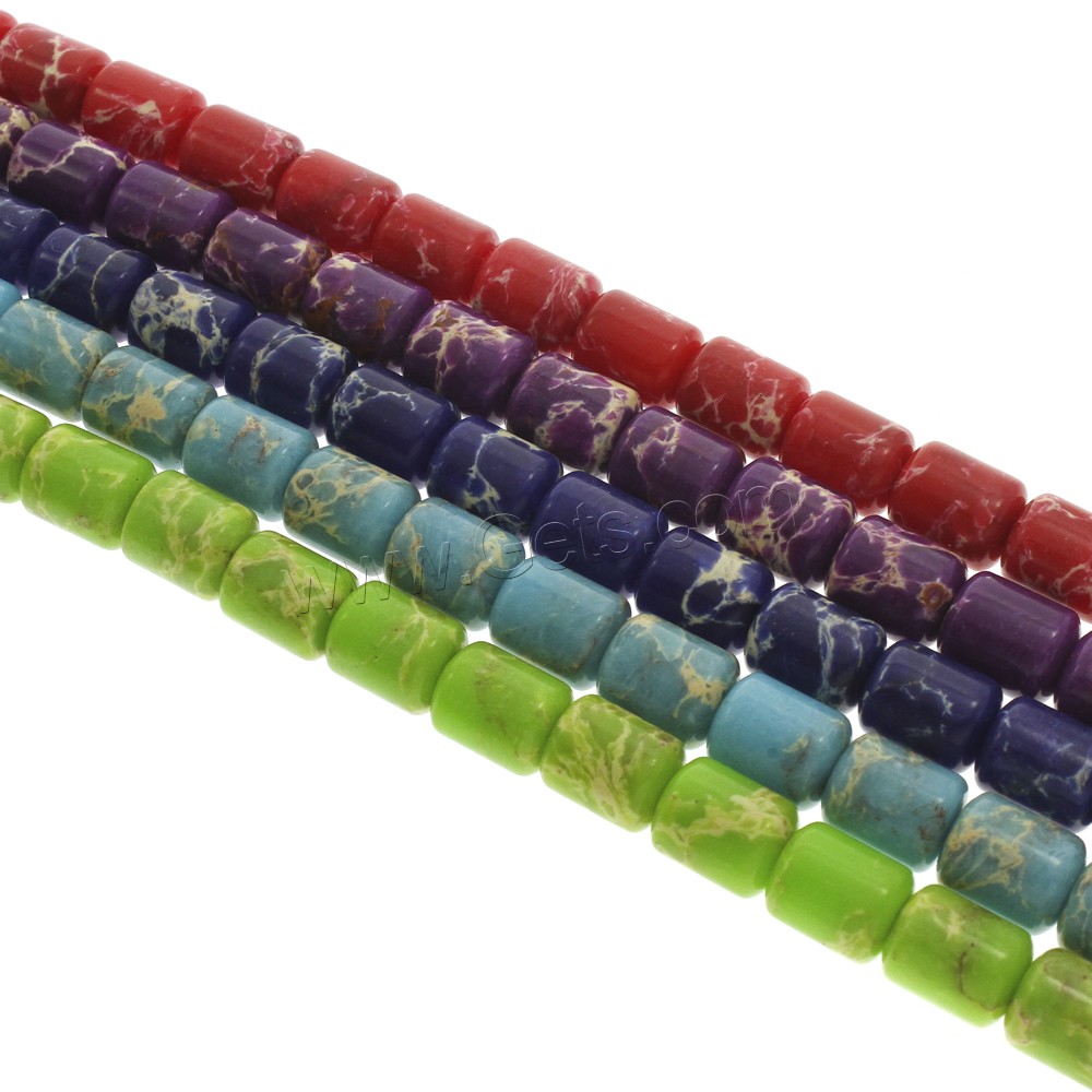 Mosaïque de perles Turquoise, Turquoise mosaïque, pilier, normes différentes pour le choix, plus de couleurs à choisir, Trou:Environ 1mm, Longueur:Environ 15 pouce, Vendu par brin