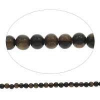 Perles en bois d'origine, Rond, couleur originale, 8mm Environ 1mm Environ 16.5 pouce, Environ Vendu par brin