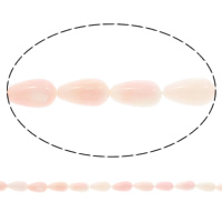 Natural Coral Beads, Teardrop, pink Approx 0.5mm Approx 16.5 Inch, Approx 