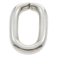 Salto anillo abierto de acero inoxidable, color original, 14x21x3mm, agujero:aproximado 15x7mm, Vendido por UD