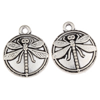 Zinc Alloy Flat Round Pendants, plated lead & cadmium free Approx 2mm, Approx 