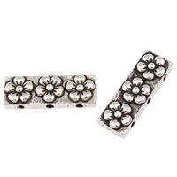 Zinc Alloy Spacer Bar, Rectangle, plated lead & cadmium free Approx 1mm, Approx 