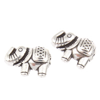 Zinc Alloy Animal Beads, Elephant, plated lead & cadmium free Approx 0.5mm, Approx 