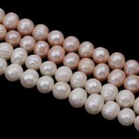 Potato Cultured Freshwater Pearl Beads, natural 7-8mm Approx 0.8mm Approx 14 Inch 