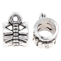Zinc Alloy Bail Beads, antique silver color plated, lead & cadmium free Approx 1mm, 5mm, Approx 