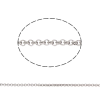 Rolo cadena del acero inoxidable, diverso tamaño para la opción & cadena Rolo, color original, Vendido por m