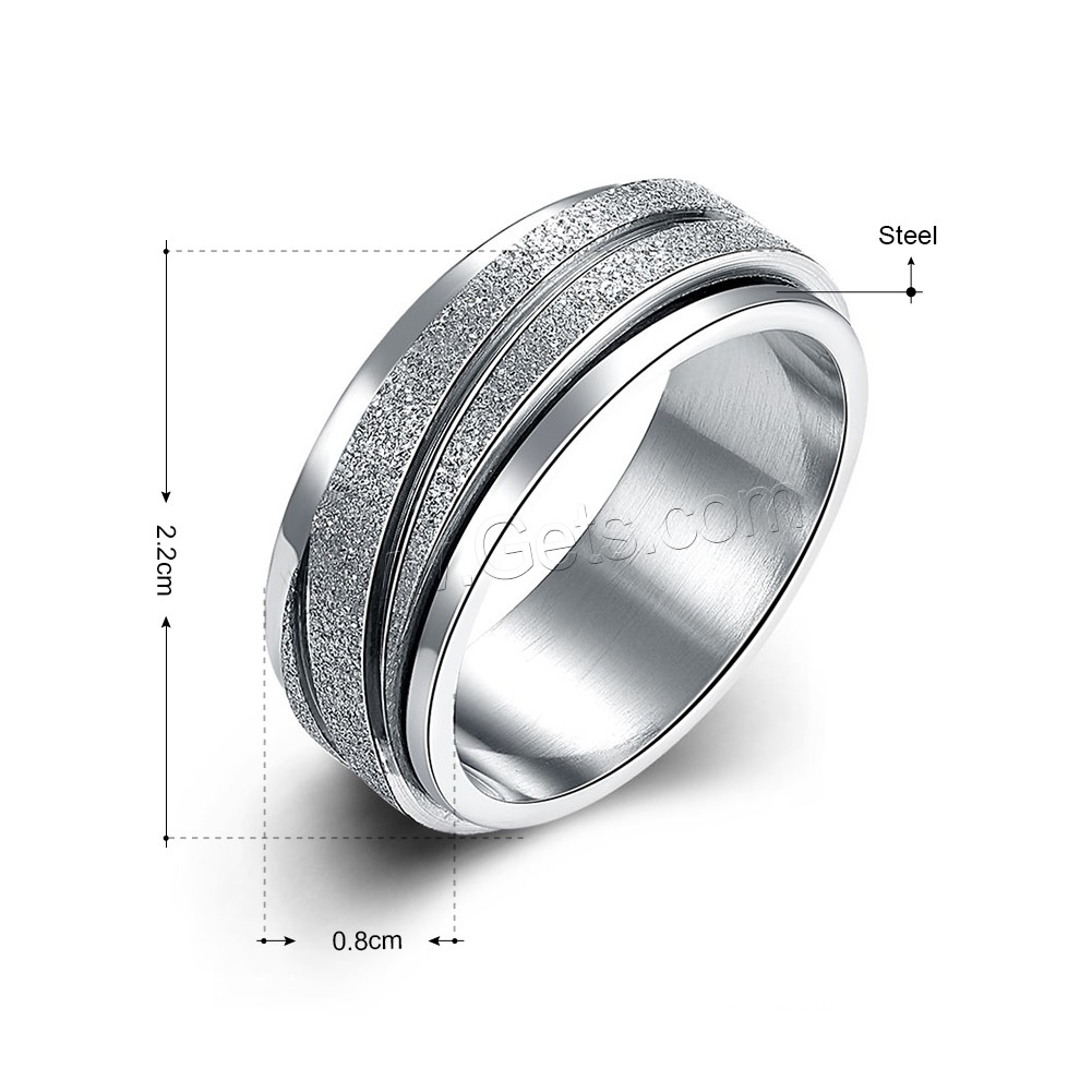 Favourer ® палец кольцо, нержавеющая сталь, разный размер для выбора & креповый, оригинальный цвет, 8x22mm, продается PC