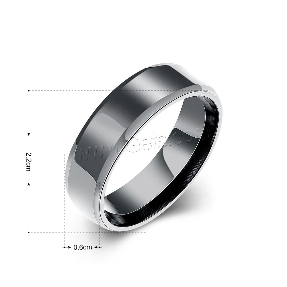 Stainless Steel, black ionic, different size for choice & for man, 6x22mm, Sold By PC
