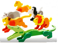 Кирпичные игрушки, деревянный, для детей & разнообразный, продается указан