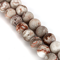 Natürliche verrückte Achat Perlen, Verrückter Achat, rund, verschiedene Größen vorhanden, Länge:ca. 15.5 ZollInch, verkauft von Strang