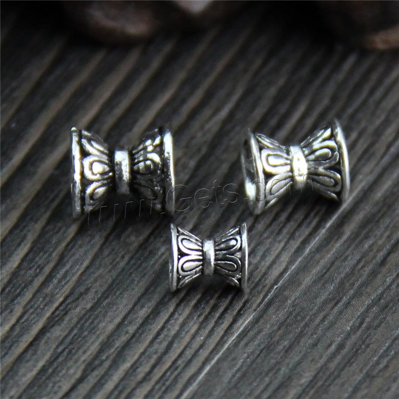 Thailand Sterling Silver Bead Caps, Barbell, different size for choice & double-sided, Sold By PC