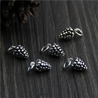 Thailand Sterling Silver Pendants, Grape Approx 3mm 
