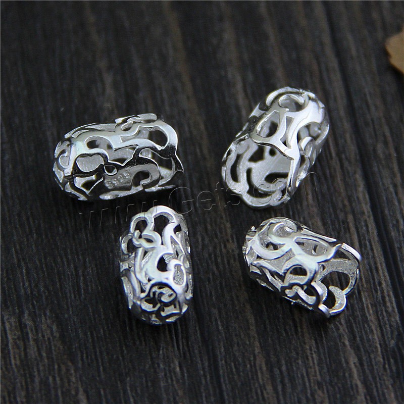 Sterling Silver Bead Caps, 925 Sterling Silver, different size for choice & hollow, Sold By PC