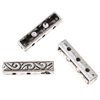 Zinc Alloy Spacer Bar, Rectangle, antique silver color plated , lead & cadmium free Approx 1mm, Approx 