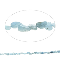 Perles aigue-marine, pepite, naturel, Mars Birthstone - Environ 1mm Environ 15.5 pouce, Environ Vendu par brin