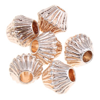 Zinc Alloy Jewelry Beads, Bicone, rose gold color plated, lead & cadmium free Approx 1mm 