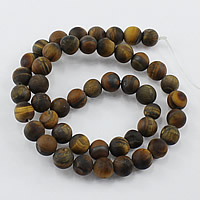 Tiger Eye Beads, Round, natural & frosted Approx 1-2mm Approx 14.5 Inch 