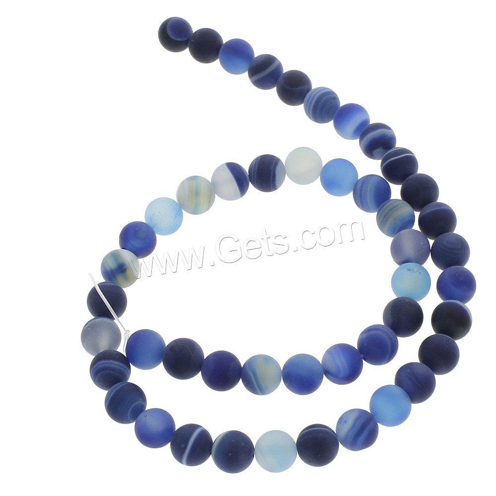 Lace Agate Beads, Round, different size for choice & frosted, more colors for choice, Hole:Approx 1.5mm, Length:Approx 14.5 Inch, Sold By Strand
