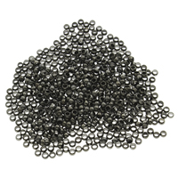 Messing Quetschkugeln, plattiert, keine, frei von Nickel, Blei & Kadmium, 2.5mm, Bohrung:ca. 2mm, 10000PCs/Tasche, verkauft von Tasche