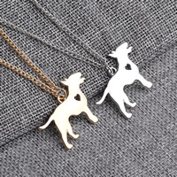 Zinc Alloy Iron Chain Necklace, with iron chain, Dog, plated, twist oval chain lead & cadmium free Approx 15.5 Inch 