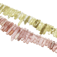 Perles de pierre gemme mixte, Cristal naturel, pepite, différents matériaux pour le choix - Environ 1.5mm Environ 13.5 pouce, Environ Vendu par brin
