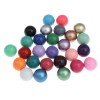 Iron Beads, Round, painted, with bell & no hole lead & cadmium free, 16mm 