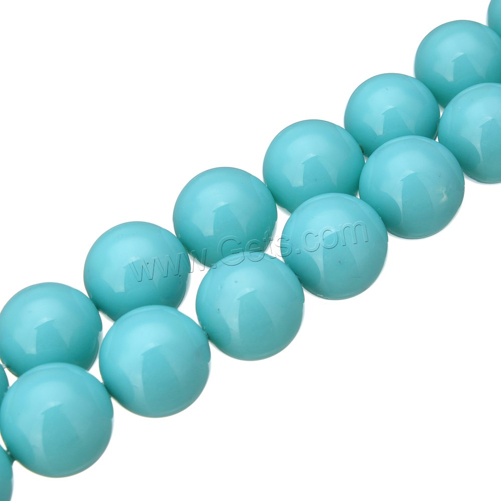 South Sea Shell Beads, Round, different size for choice, blue, Hole:Approx 0.1mm, Length:Approx 16 Inch, Sold By Strand