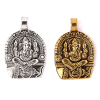 Pendentif bijoux bouddhistes, alliage de zinc, Ganesha, Placage, plus de couleurs à choisir, sans plomb et cadmium Environ 5.5mm, Environ Vendu par kg