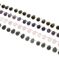 Gemstone Beads, Teardrop & faceted - Approx 1mm Approx 15 Inch, Approx [