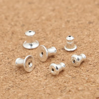 Sterling Silver Ear Nut Component, 925 Sterling Silver Approx 1mm 