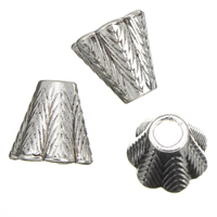 Zinc Alloy Bead Caps, antique silver color plated, lead & cadmium free Approx 3mm, 7mm 