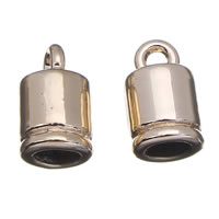 Zinc Alloy End Cap, real gold plated, lead & cadmium free Approx 1mm, 3mm 