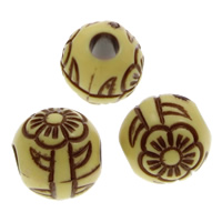 Antique Acrylic Beads, Round, Imitation Antique, 7mm Approx 1.5mm, Approx 