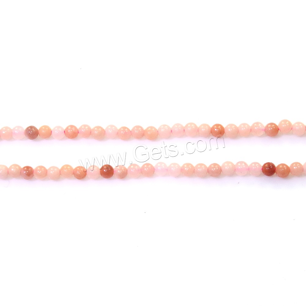 Perles Aventurine rose , Rond, naturel, normes différentes pour le choix, Trou:Environ 0.5mm, Longueur:Environ 16 pouce, Vendu par brin