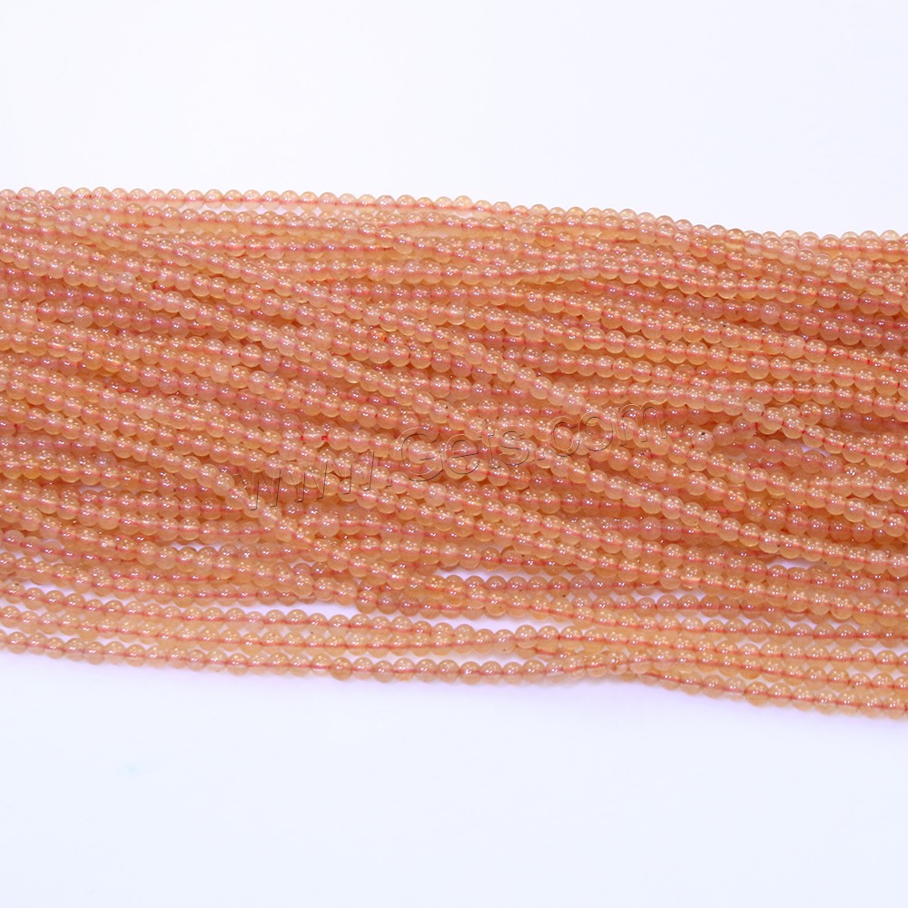 Red Aventurine Bead, Round, natural, different size for choice, Hole:Approx 0.5mm, Length:Approx 16.5 Inch, Sold By Strand