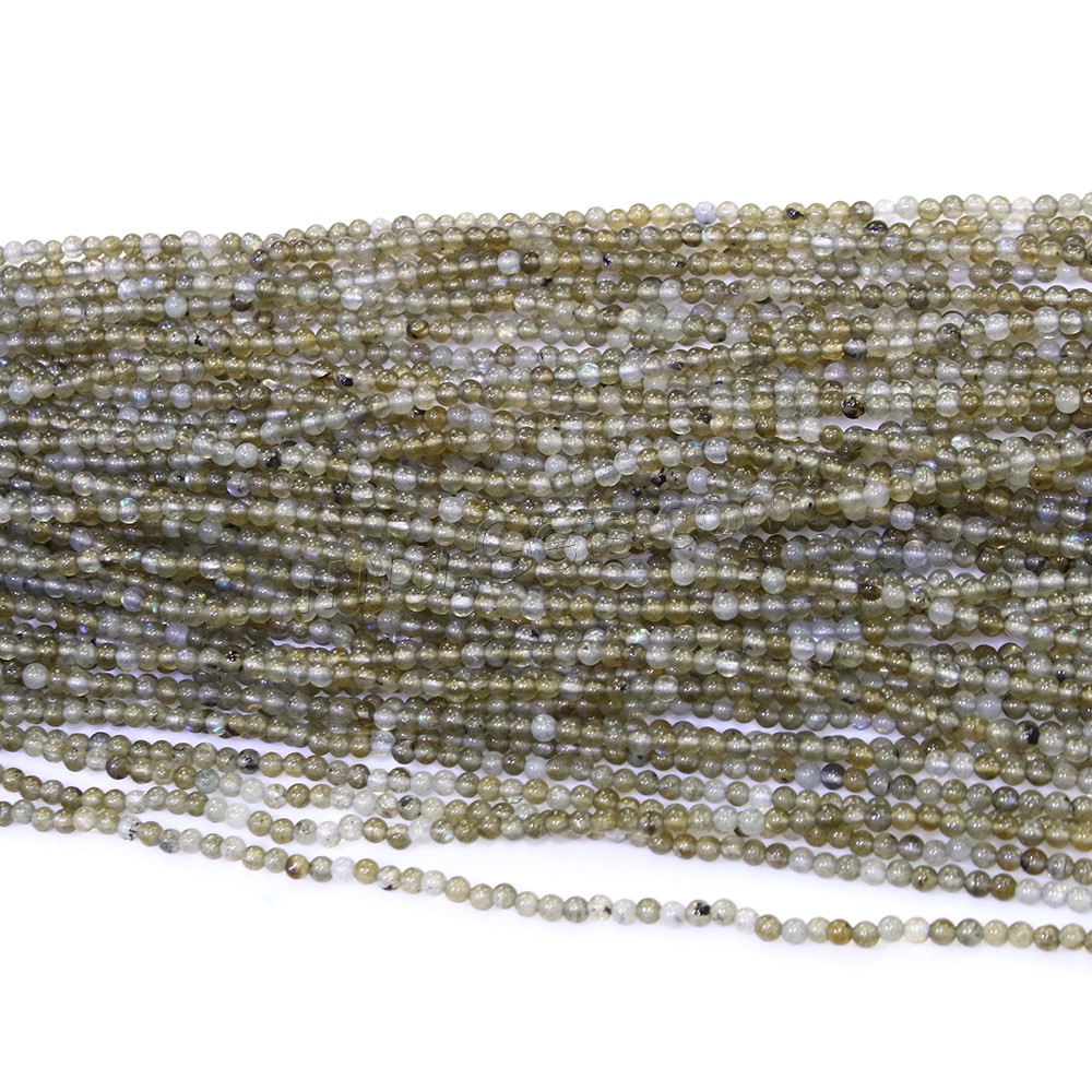 Labradorite Beads, Round, natural, different size for choice, Hole:Approx 0.5mm, Length:Approx 16.5 Inch, Sold By Strand