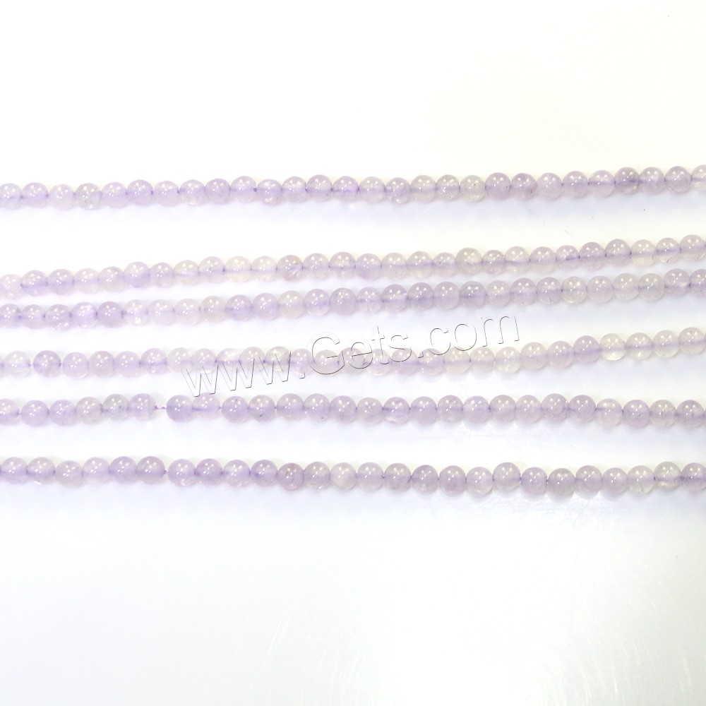 Purple Chalcedony Bead, Round, natural, different size for choice, Hole:Approx 0.5mm, Length:Approx 16 Inch, Sold By Strand