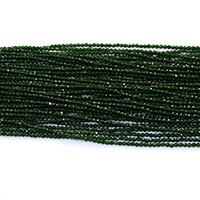 Perles en verre aventuriné vert, Pierre d'or vert, Rond, naturel, normes différentes pour le choix & facettes Environ 0.5mm Environ 16 pouce, Vendu par brin