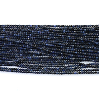 Sodalith Perlen, Sosalith, rund, natürlich, verschiedene Größen vorhanden & facettierte, Bohrung:ca. 0.5mm, Länge:ca. 16 ZollInch, verkauft von Strang