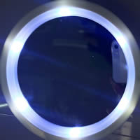 Kunststoff Kosmetischer Spiegel, Kreisring, 8 mal, 120x60mm, verkauft von PC