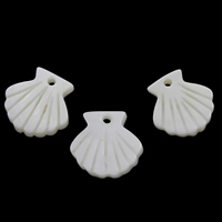 White Shell Pendants, natural, carved Approx 1.5mm 