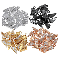Cubic Zirconia Micro Pave Brass Pendant, Triangle, plated, micro pave cubic zirconia 19mm Approx 3mm 