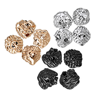Cubic Zirconia Micro Pave Brass Beads, Lion, plated, micro pave cubic zirconia Approx 2mm 