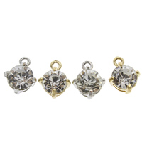 Crystal Zinc Alloy Pendants, with Crystal, plated, faceted lead & cadmium free Approx 1mm 