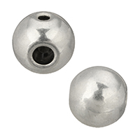 3 Hoyo Guru bolas, aleación de zinc, Esférico, chapado en color de platina, 7.5x8mm, agujero:aproximado 1.5mm, 2.5mm, Vendido por UD