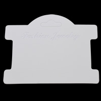 Papier Haar elastisch Display, mit Brief Muster, weiß, 97x75mm, 1000PCs/Tasche, verkauft von Tasche