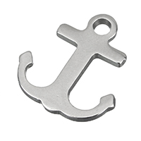 Stainless Steel Ship Wheel & Anchor Pendant, nautical pattern, original color Approx 2mm 