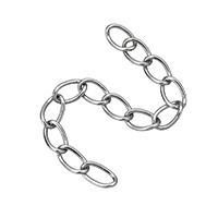Brass Oval Chain, plated, twist oval chain 